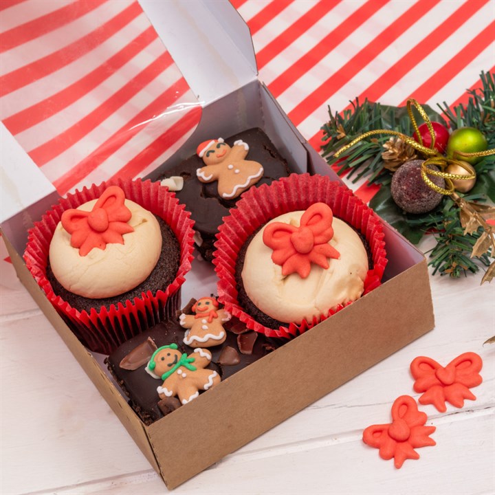 Kuchenbox, Cupcake, Fondant, Lebkuchen, Weihnachtsdeko