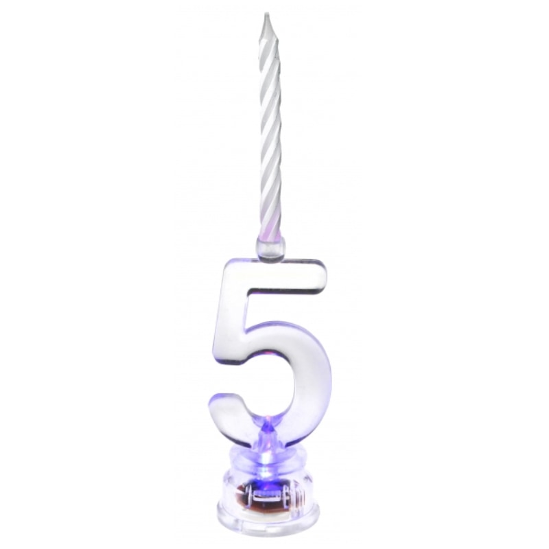 Geburtstagskerze LED Nummer 5