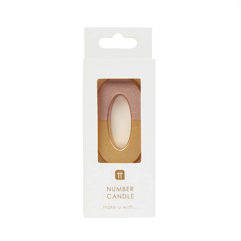 Kindergeburtstag-Zahlenkerze_Zahl_Rosegold_in_Gold_getunkt_1