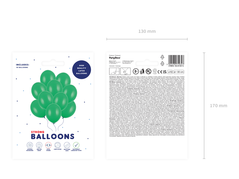 Ballon, Latex, Grün, Luftballons, Party-Dekoration
