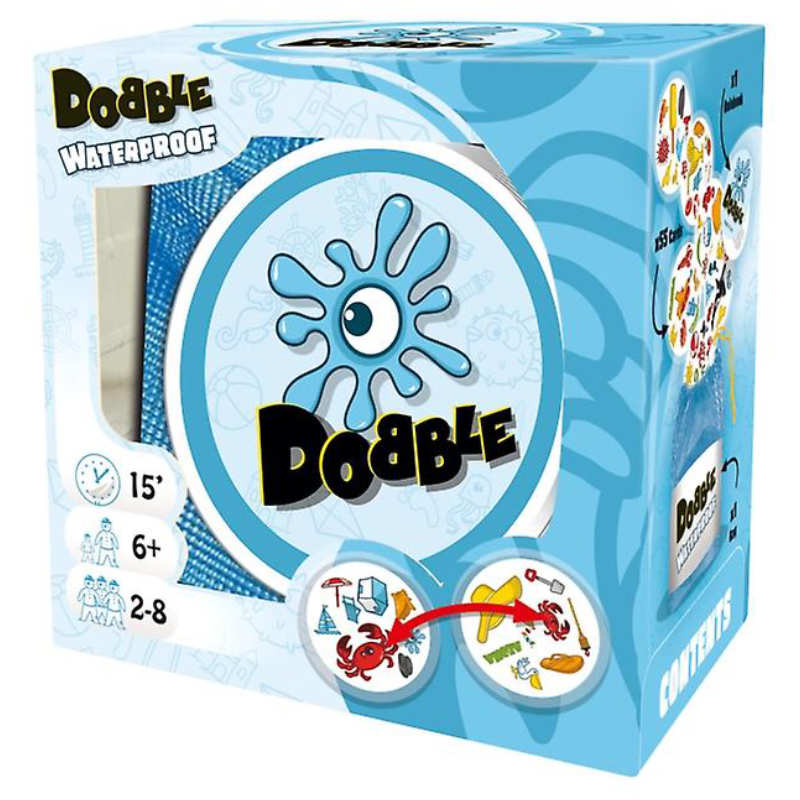 Dobble Waterproof
- Kinderspiel - Spiel Kindergeburtstag - Unterhaltung für Kindergeburtstag - junior-partyshop.ch