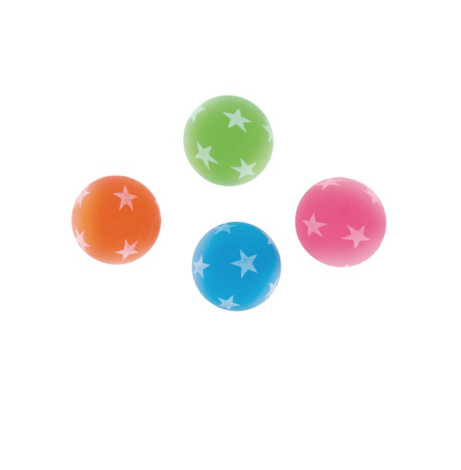 Spielbälle, Kunststoff, bunt, Sternenmuster