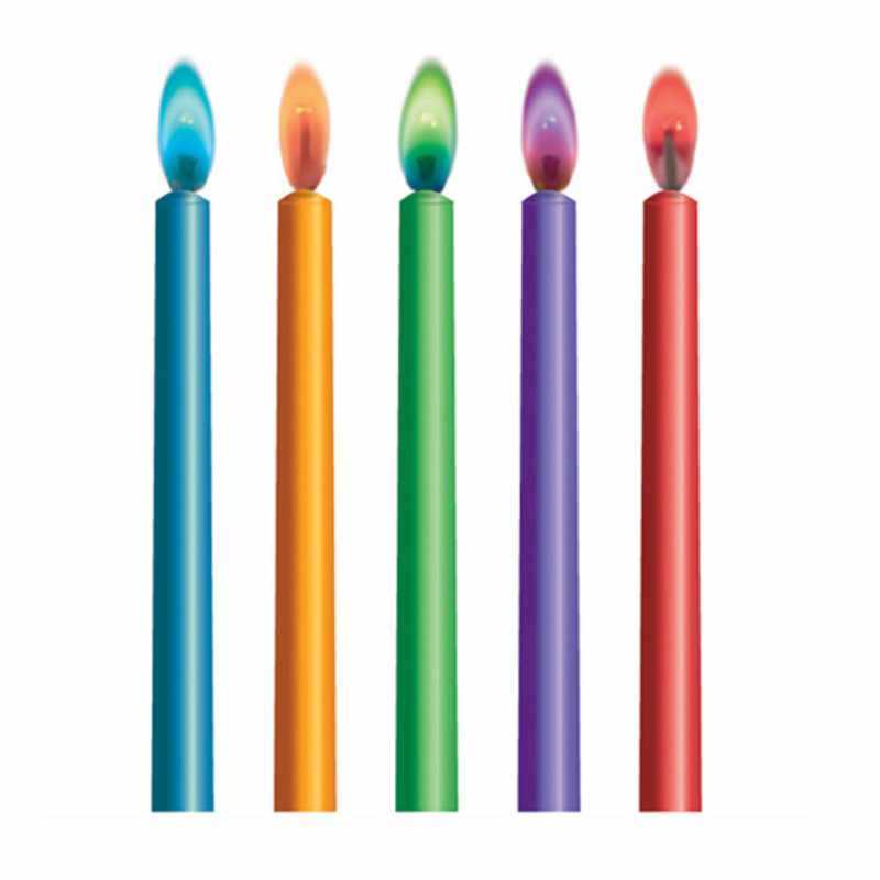 Geburtstagskerzen Bunte Flammen
