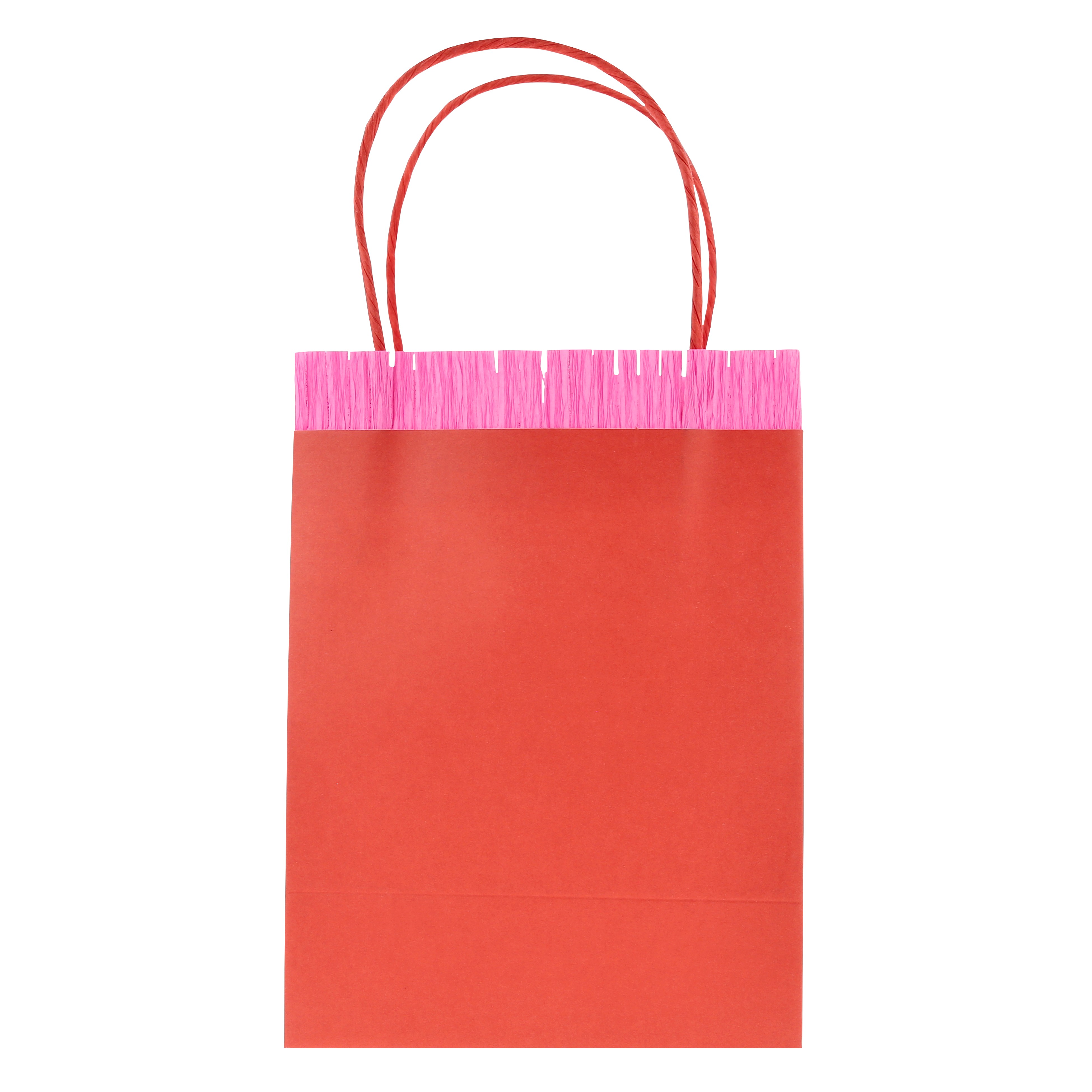Geschenktüte, Papiertragetasche, rote Farbe, glänzend, Hängegriff