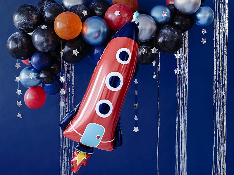 Luftballon, Raketendekoration, Ballon-Deko, Party-Dekoration, Geburtstagsdeko