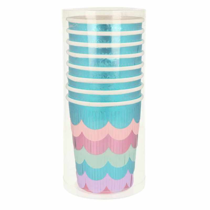 Kindergeburtstag-Partybecher_Meri_Fransen_Meerjungfrau_8_Stk_1