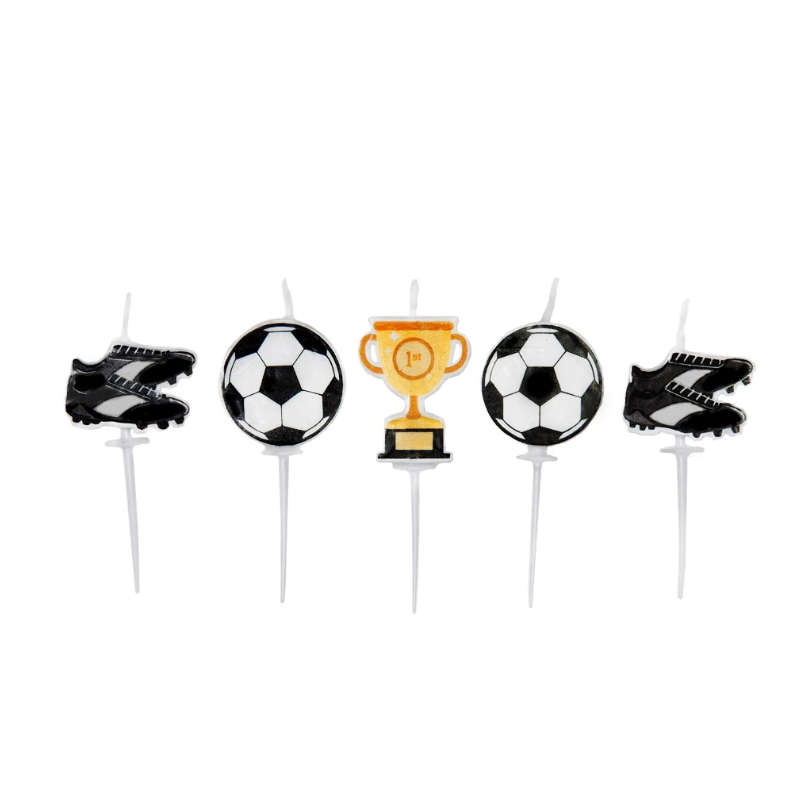 Geburtstagskerzen Fussball, 5 Stk.