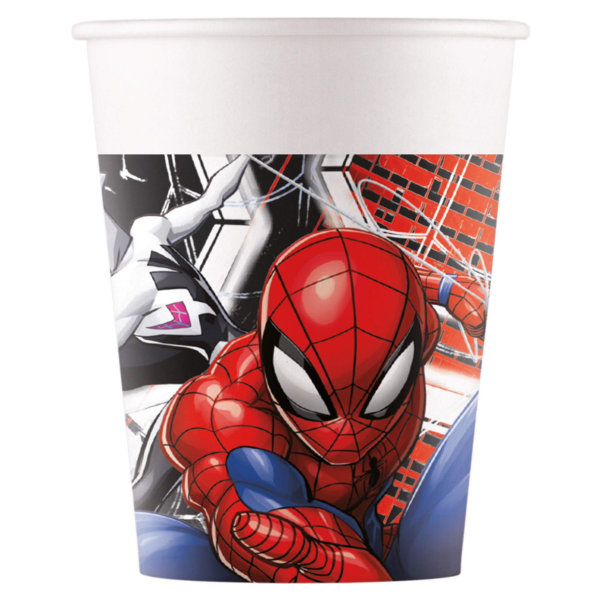 Superheld, Spiderman, Becher, Comic-Motiv, Rot, Blau