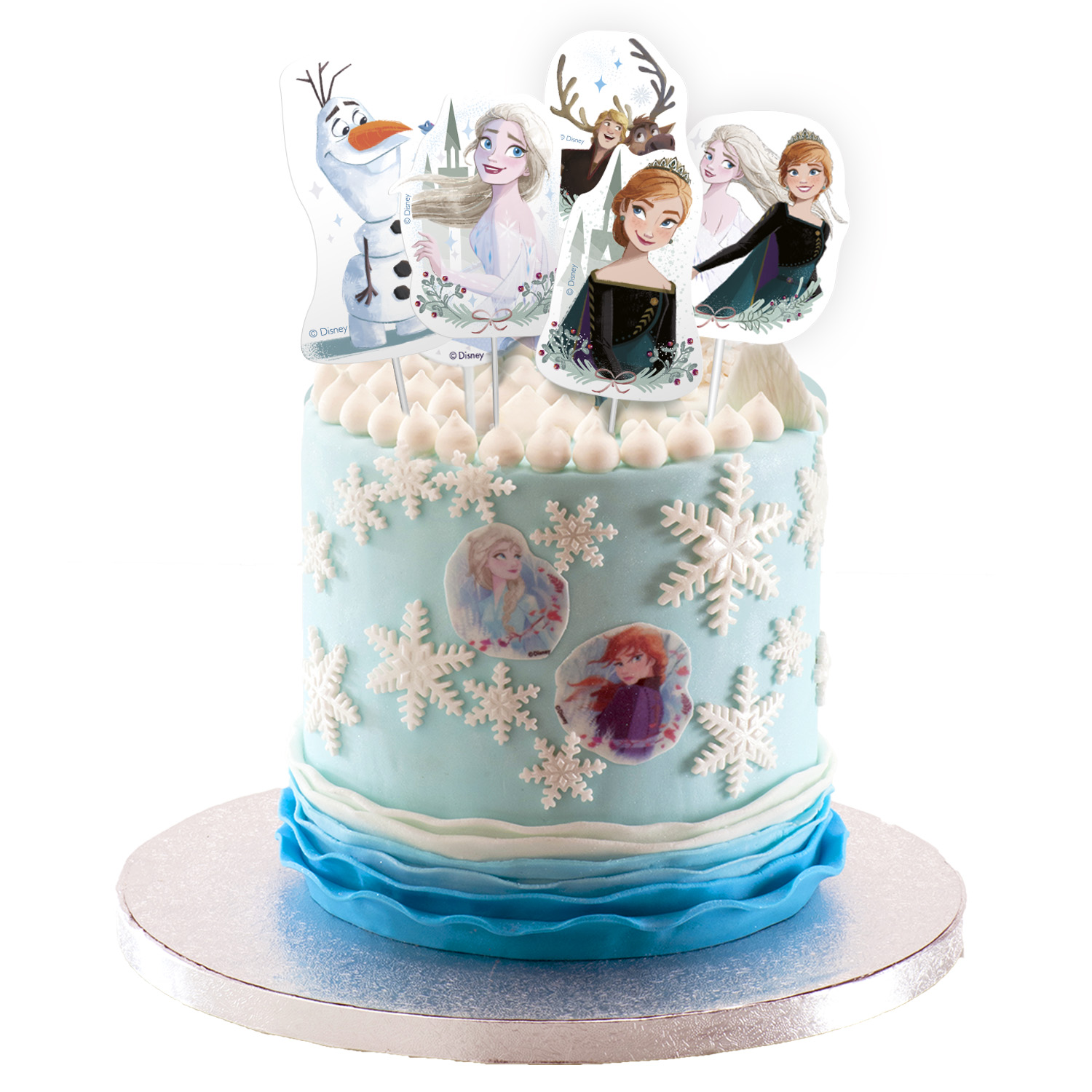 Kuchen, Gebäck, Fondant, Schneeflocken, Elsa
