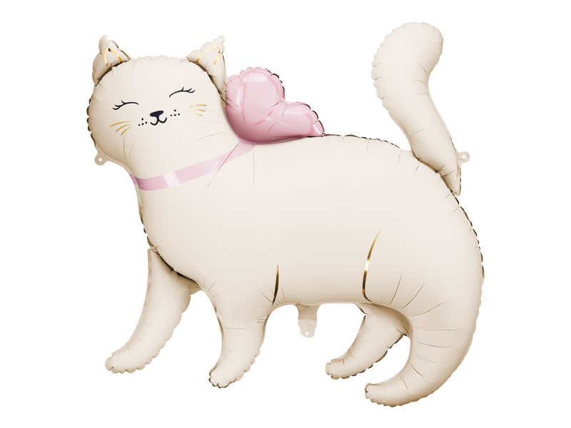 Luftballon, Katze, Schnurrbart, Herzflügel, weiß