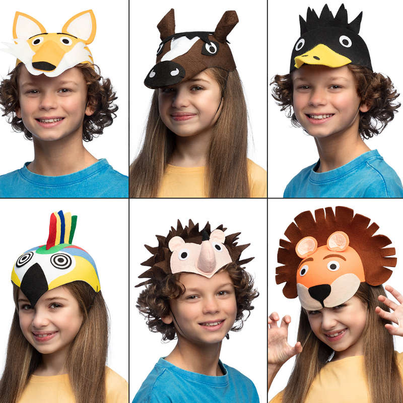 Kindergeburtstag-Partyhut_Tier_1_Stk_assort