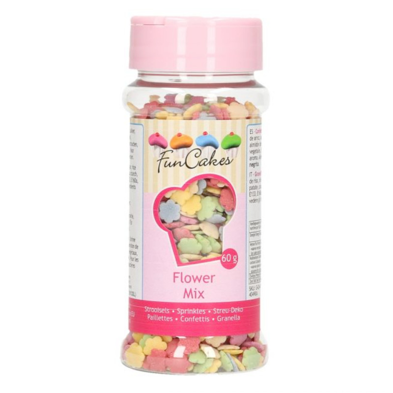 Funcakes Zuckerstreusel Blumen Mix, 60 g