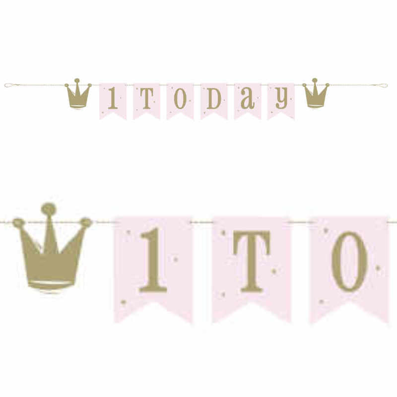 Girlande 1. Geburtstag Ballerina