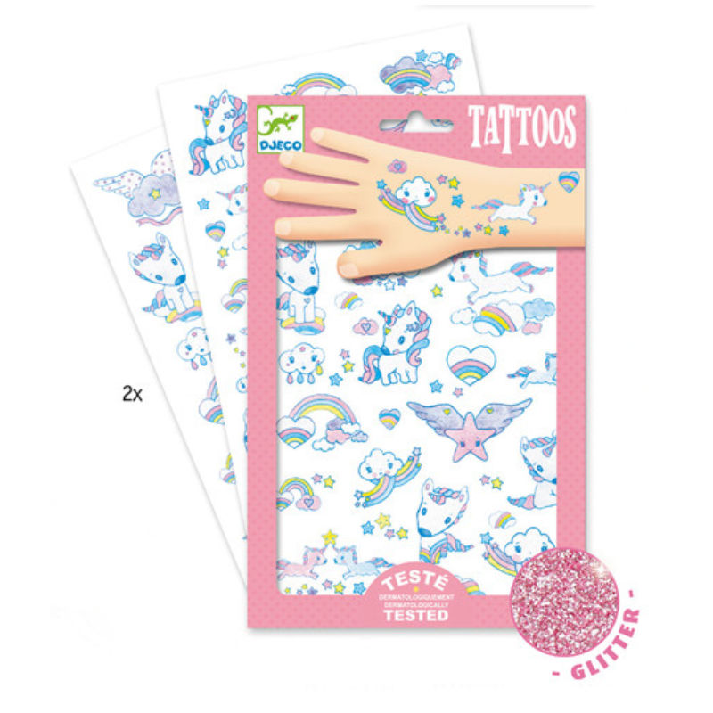 Kindergeburtstag-Djeco_Tattoos_Einhorn_1