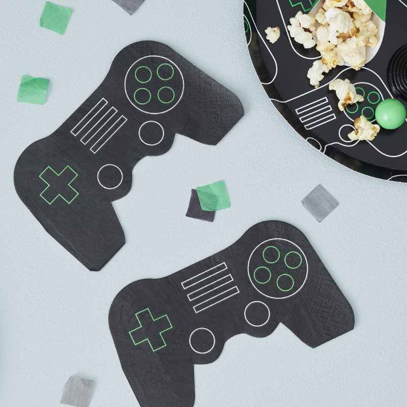Kindergeburtstag-Servietten_Game_Level_Up_16_Stk_2