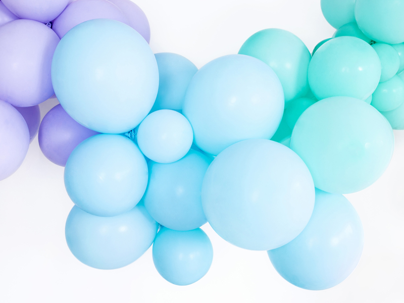 Balloon, Ballons, Bunt, Pastell, Dekoration