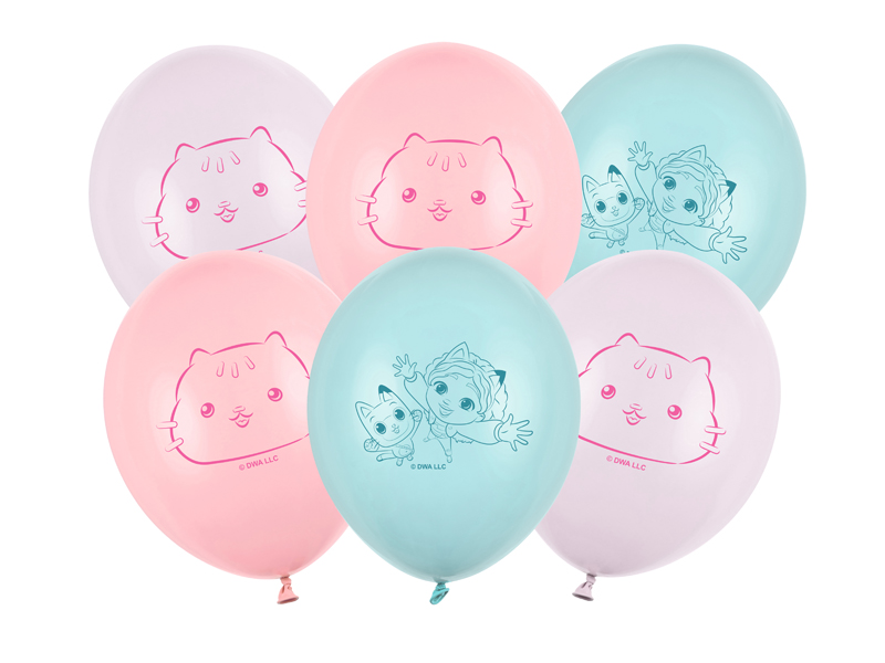 Ballons, Heliumballons, Pastellfarben, Tiermotiv, Kinderparty