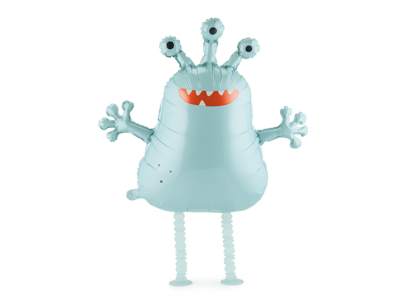 Alien, Monster, Balloon, Blue, Figure