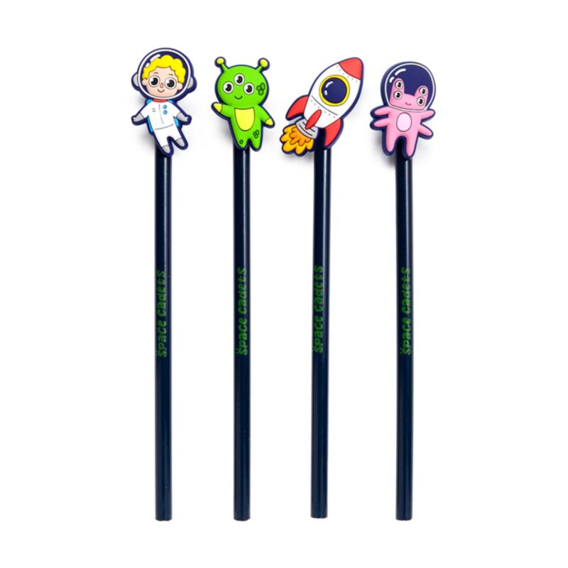 Schreibstifte, Space-Theme, Pfeifenstift, Rakete, Kinderstift