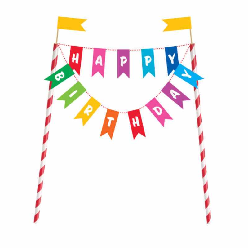 Cake Topper Happy Birthday