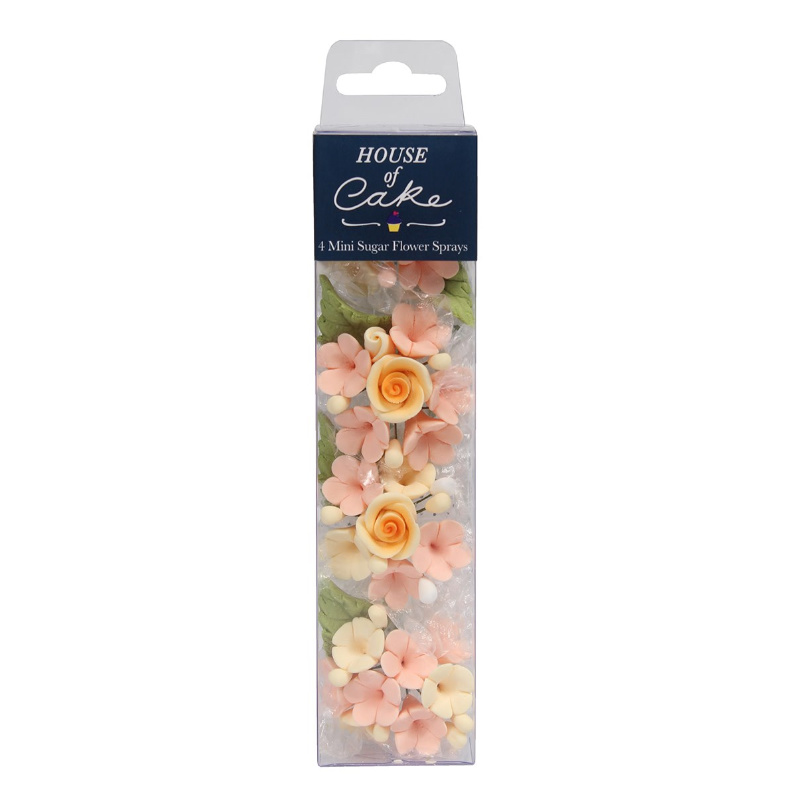 Tortendeko Blumen, 4 Stk.
