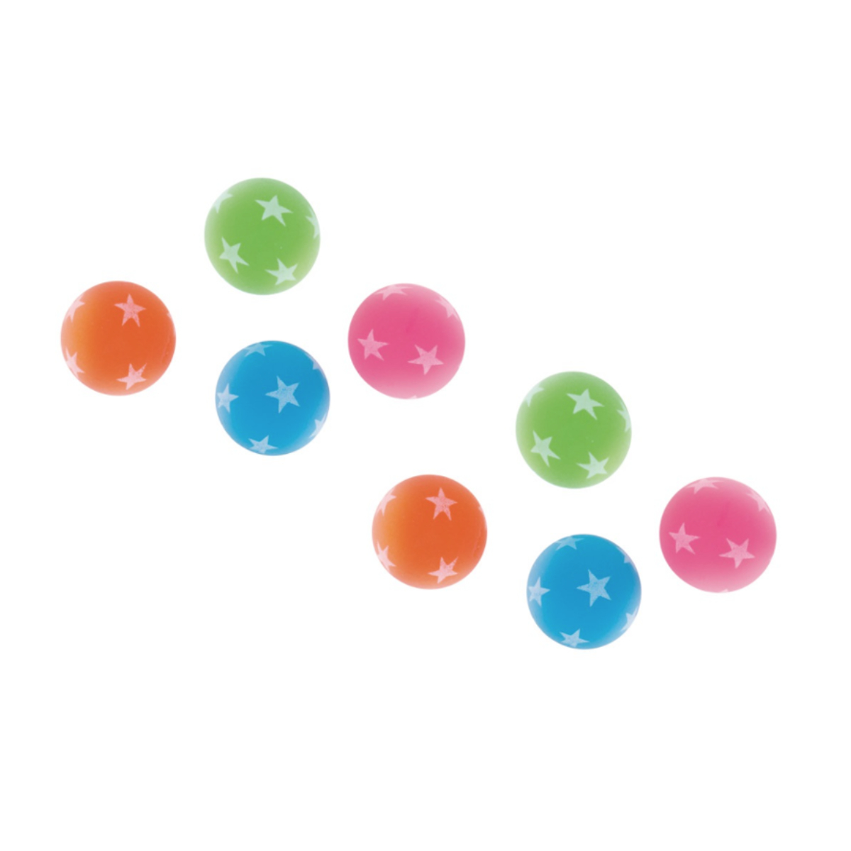 Spielbälle, Kunststoff, Sternenmuster, bunt, rund