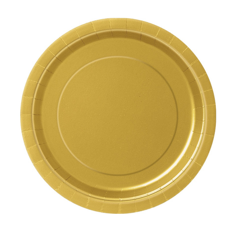 Partyteller Gold, 8 Stk.
- Pappteller Kindergeburtstag - Einweggeschirr - Tischdeko - junior-partyshop.ch