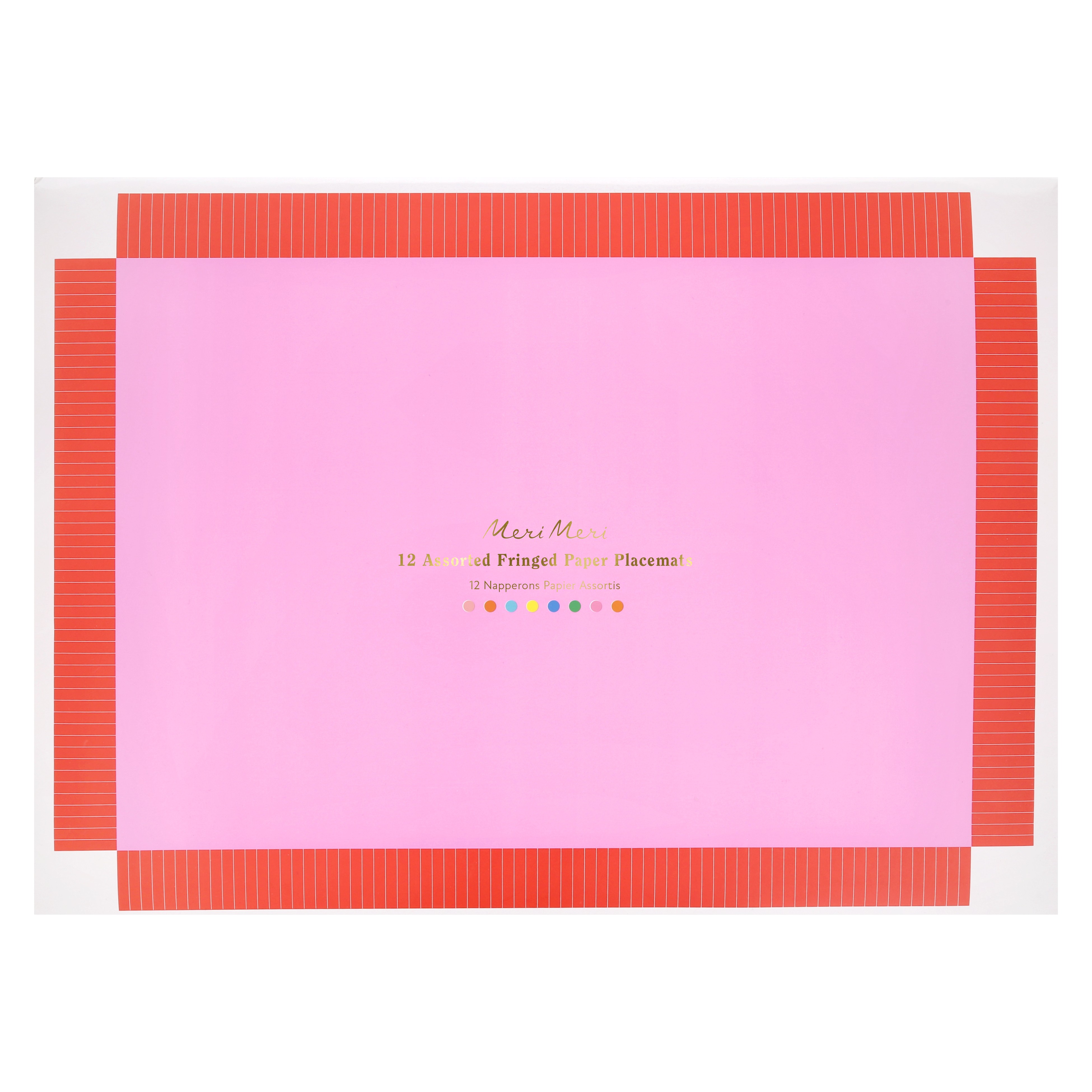 Papier, Platzdeckchen, Pink, 12 Stück, Frisiert