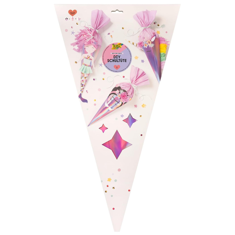 Kindergeburtstag-DIY-Schultute-Pink-1