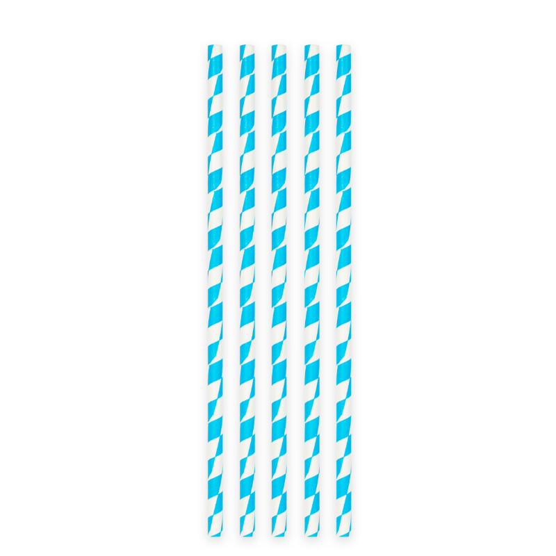 Pailles bleu bavaria, 20 pcs.