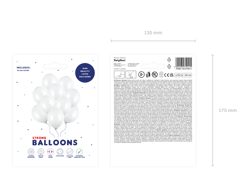 Balloon-Set, Latex-Balloons, White-Balloons, Party-Décor, Balloon-Bunch