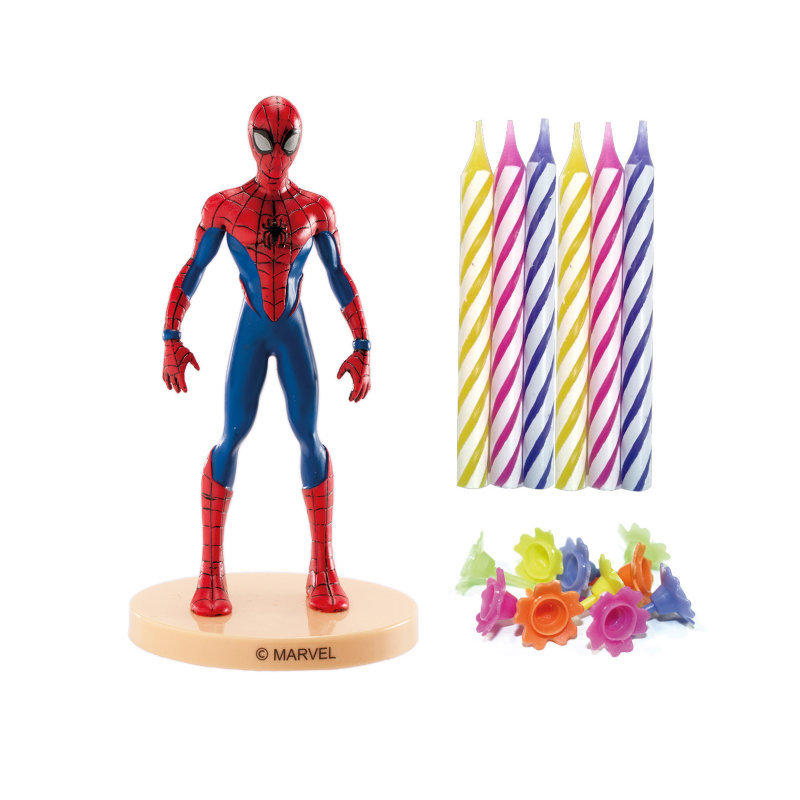 Kindergeburtstag-Tortendeko-Set-Spiderman