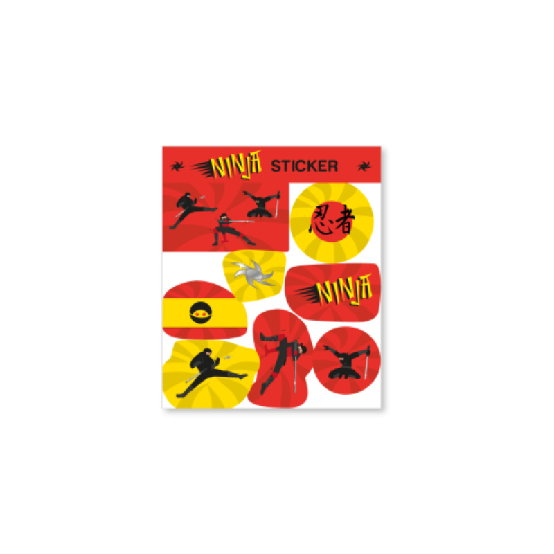 Kindergeburtstag-Sticker_Ninja_Party