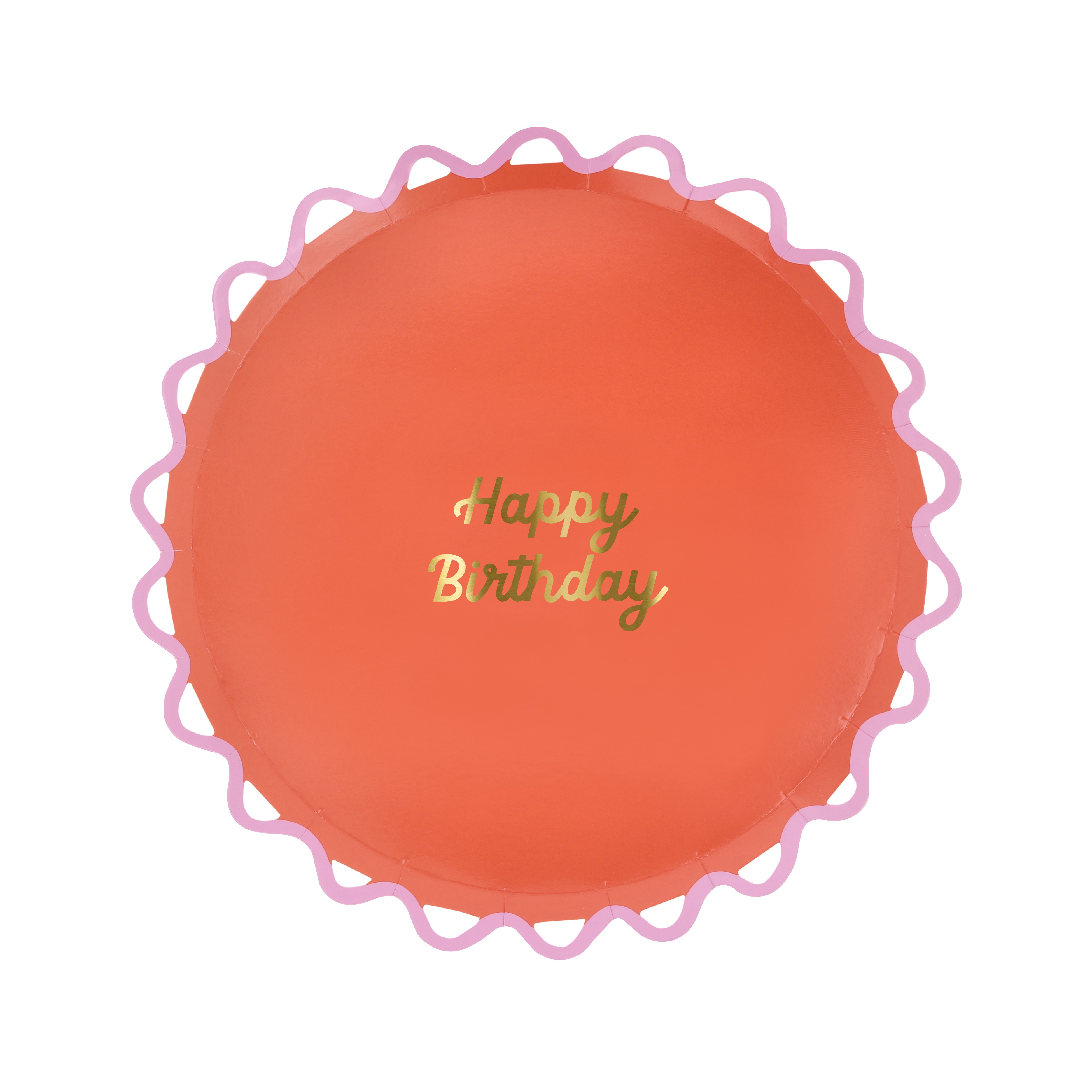 Birthday, Cupcake, Kreisförmig, Orange, Musterkante
