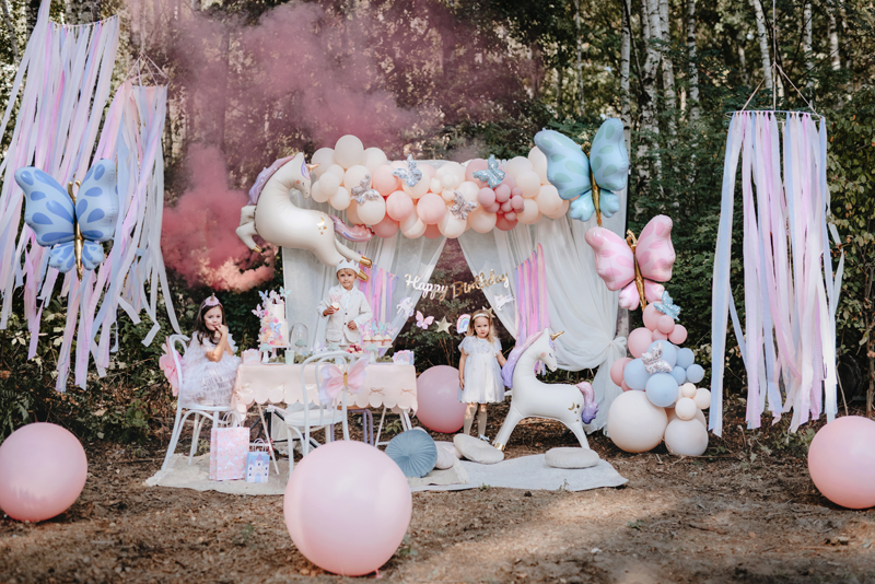 Mottoparty, Geburtstag, Dekoration, Ballons, Tierfiguren