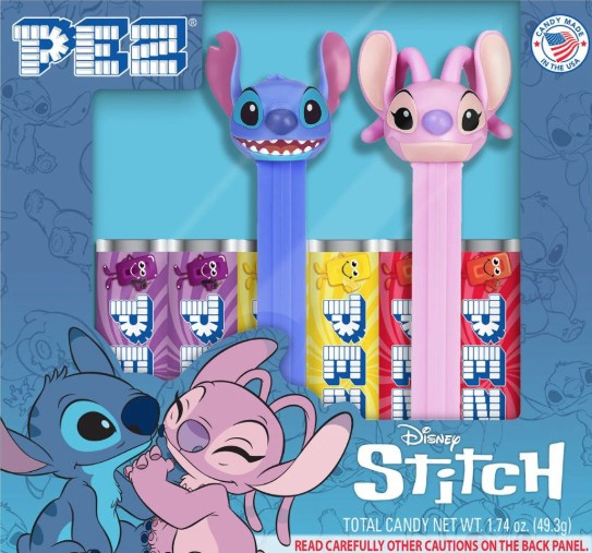 Pez-Spender, Stitch, Disney, Süßigkeiten, Candy, Pez, Figuren, Kinderspielzeug, Blau, Rosa