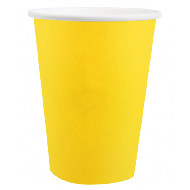 Becher gelb, 10 Stk.