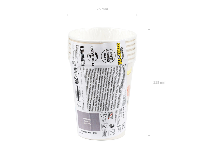 Becher, Kunststoffbecher, Herkunftsbecher, 110 ml, Mikrowellengeeignet