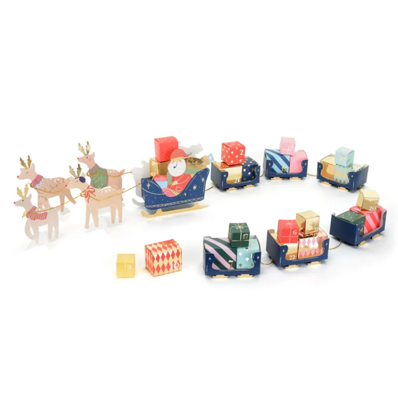 Kindergeburtstag-Adventskalender_Weihnachtsmannkutsche_DIY