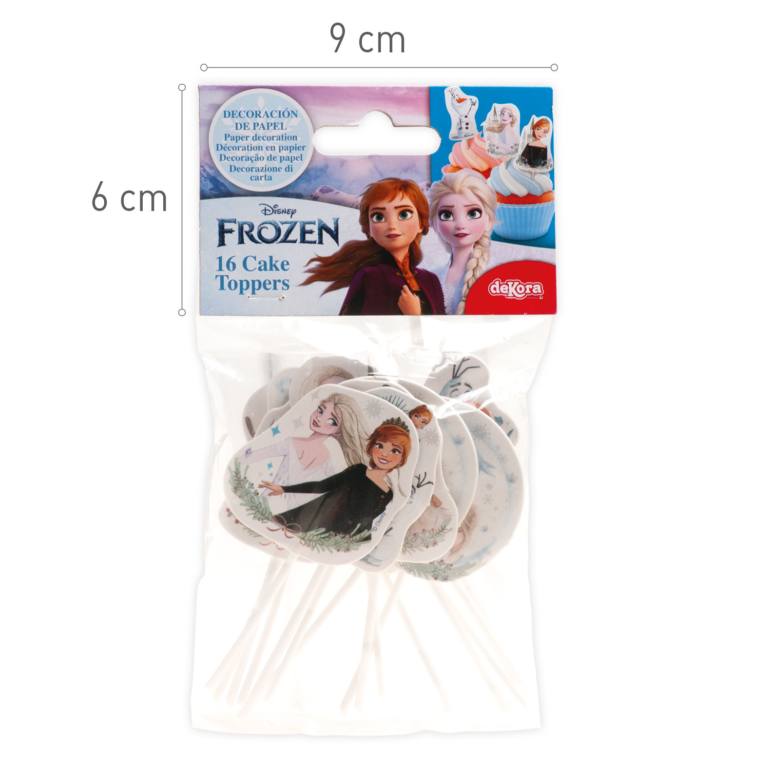 Kuchenaufsicht, Kuchendekoration, Frozen, Disney, Dekoration