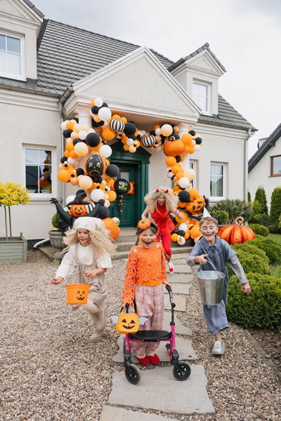 Halloween, Kostüm, Kinder, Dekoration, Ballonbogen