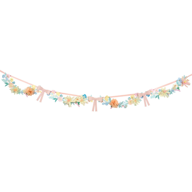 Kindergeburtstag-Girlande-Meri-Meri-Blumen-1