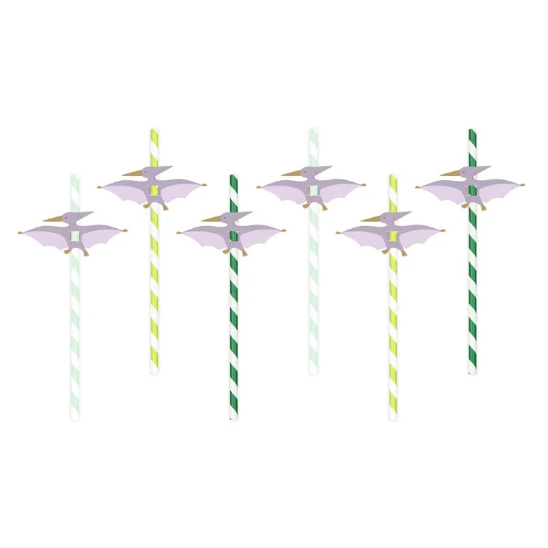 Kindergeburtstag-Papiertrinkhalme-Pterodactyl-1