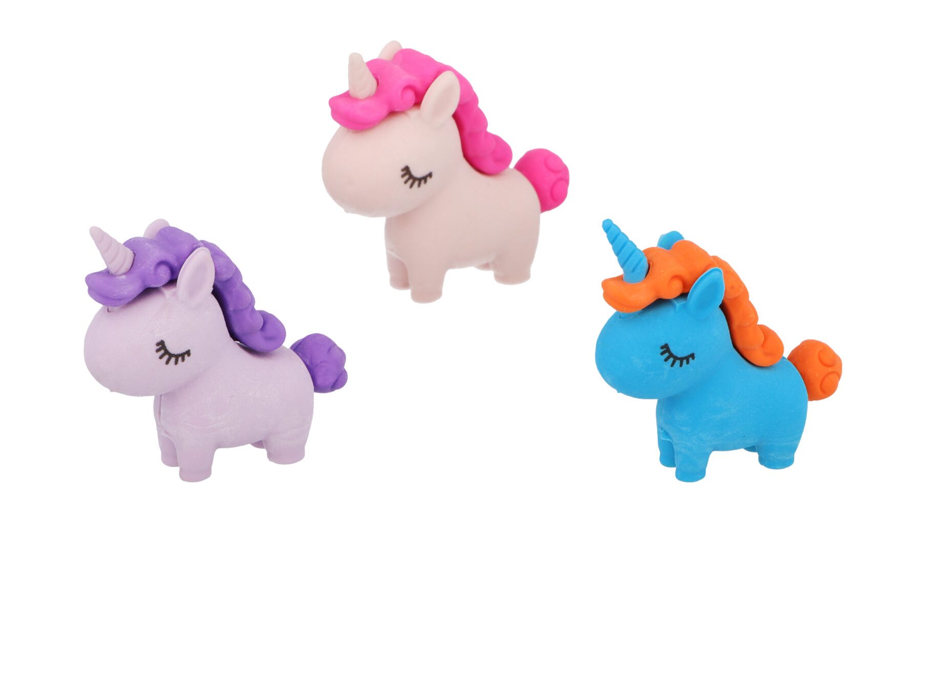 Einhorenspielzeug, Einhorn, Knetfigur, Pastellfarben, Miniatur