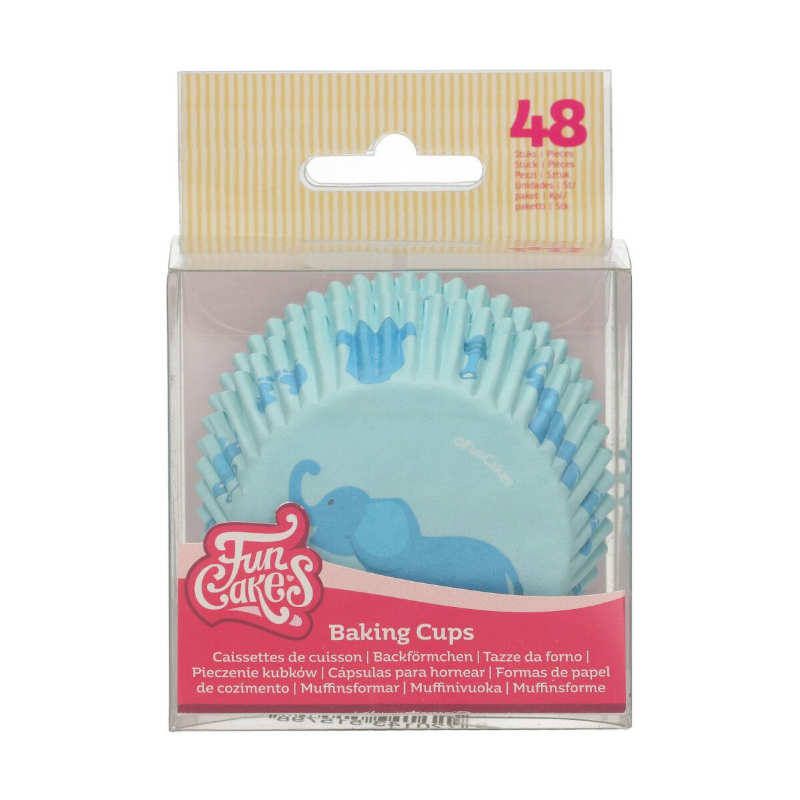 Muffinförmchen Baby blau, 48 Stk..-Copy