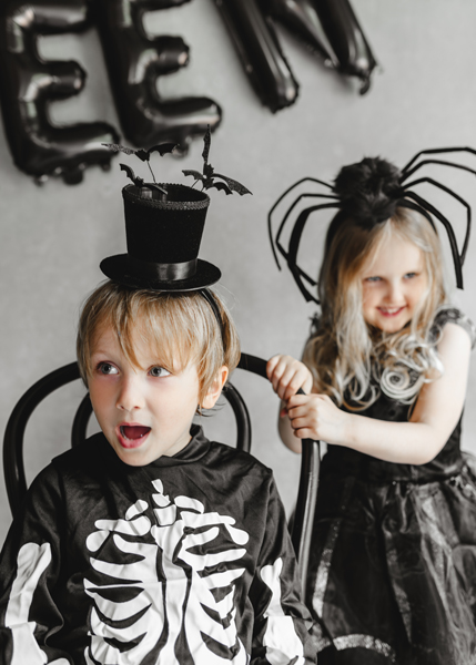 Kostüm, Halloween, Spinnenweb, Skelett, Kinderkostüm