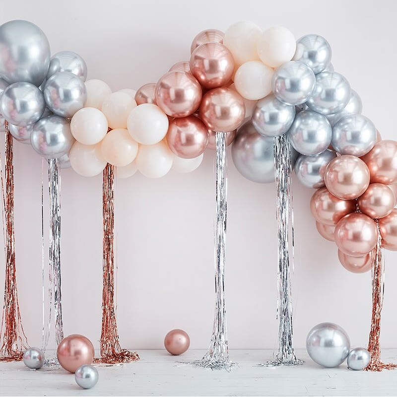 Kindergeburtstag-Ballonbogen_Metallic_Mix_1