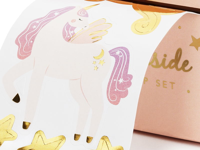 Einhor n, Sticker, Pads, Design, Glitzer