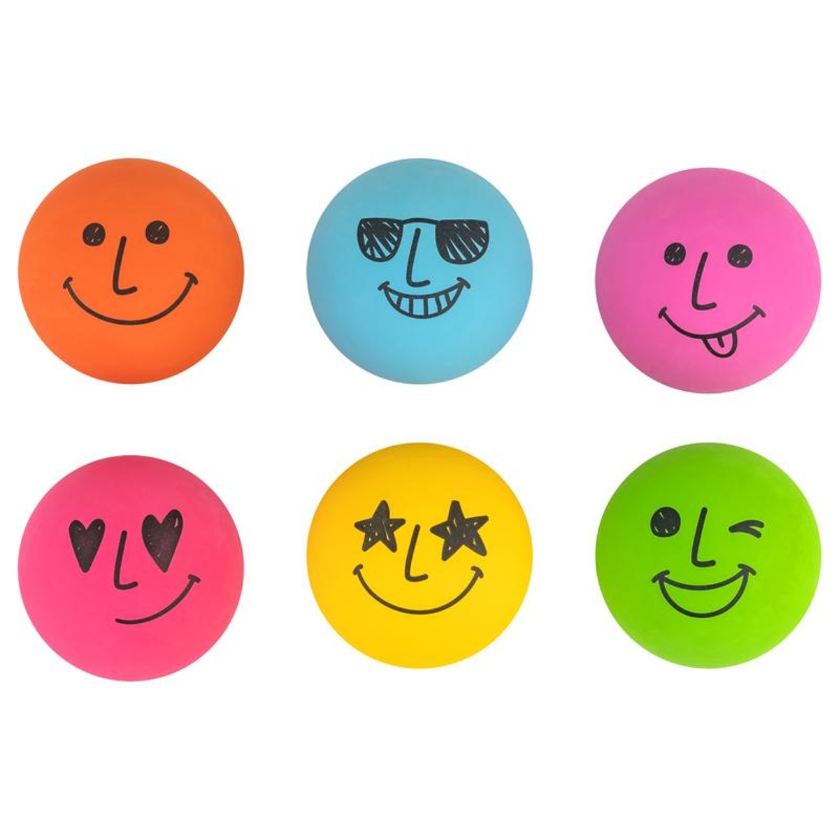 blas, smiley, auge, farbenbälle, ausdruck