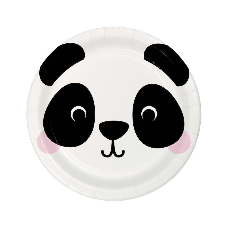 Kindergeburtstag-Partyteller-Panda
